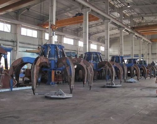 国内廃物の処理のための電気油圧オレンジの皮のグラブ
