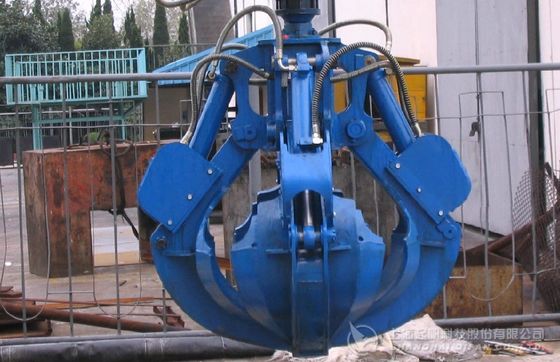 国内廃物の処理のための電気油圧オレンジの皮のグラブ
