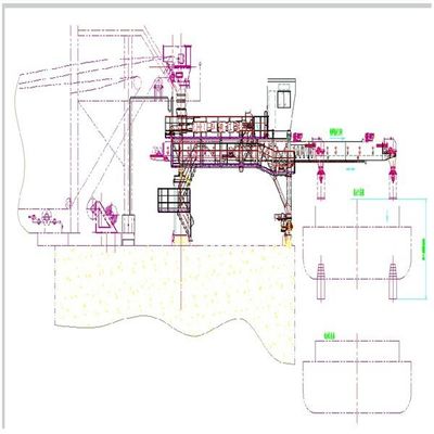 海港ターミナル鉱石の石炭の穀物のローディングのための頑丈な船の積込み機