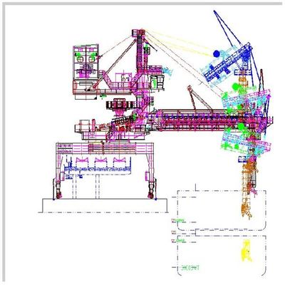 袋に入れられた商品に荷を積むための2000年のTph容量ベルトのタイプ船の積込み機