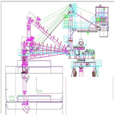 容量3000のTph頑丈なベルトのタイプ継続の船の積込み機