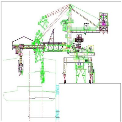 積載量4000t/Hの継続ベルトのタイプ船の積込み機