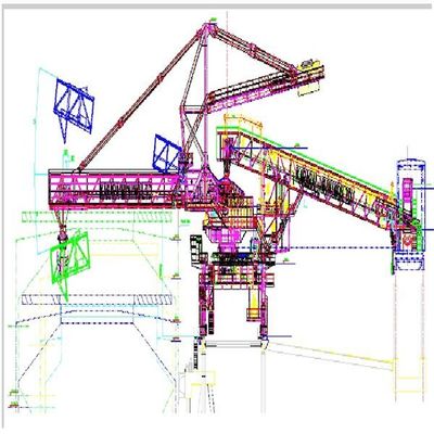 積載量4000t/Hの継続ベルトのタイプ船の積込み機